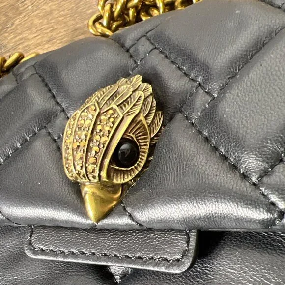 KURT GEIGER Mini Kensington Quilted Bag Black EUC - Picture 4 of 9